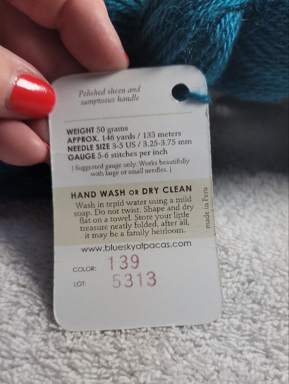 Blue Sky Fibers 3-Skein Yarn Set — Green, Natural, Teal - NWT - Picture 7 of 9